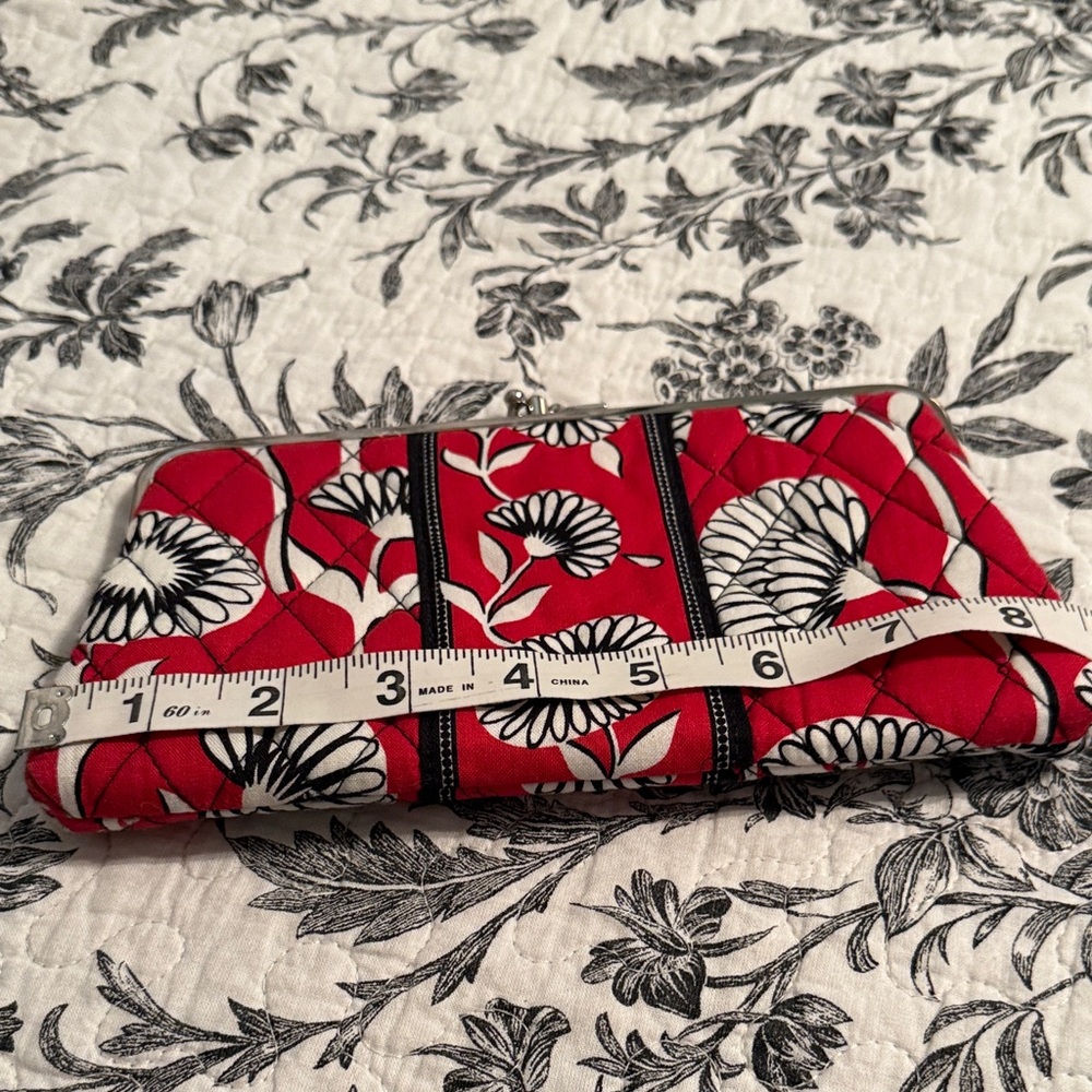 Vera Bradley Red Floral Clutch